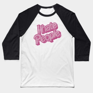 I Hate People Vintage Baseball T-Shirt